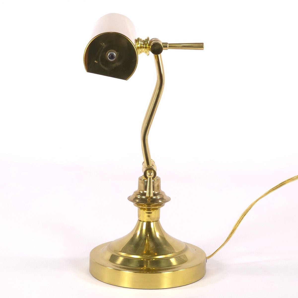 Vintage Adjustable Brass Piano Desk Lamp Articulated Task Light