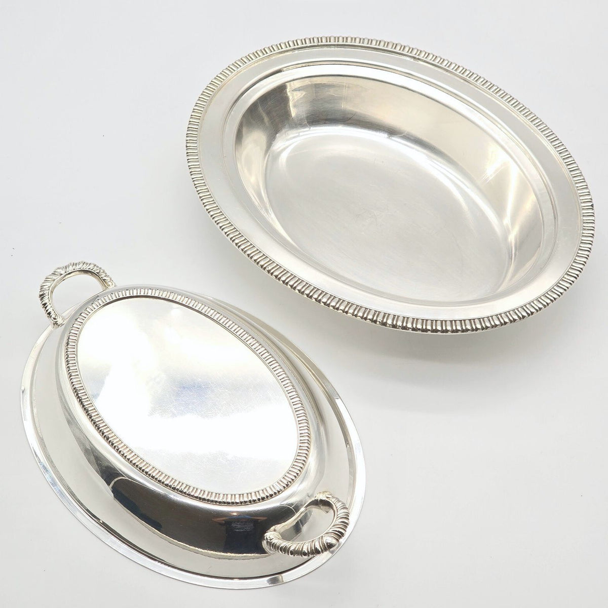 Vintage Friedman Silver Co Silverplate Covered Vegetable Dish 3176