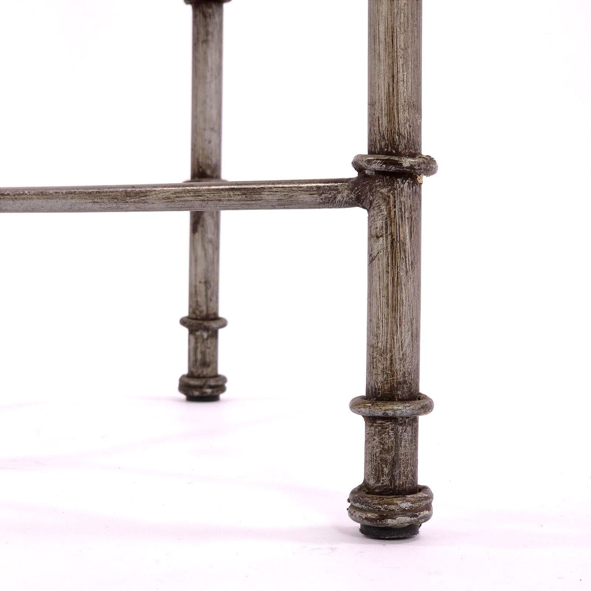 Vintage Giacometti Style Wrought Iron Armchair, Pier 1 Medici Pewter Chair