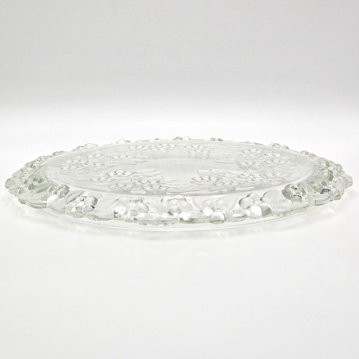 Vintage Mikasa Carmen Crystal Cake Platter 13.5" Walther Glas West Germany