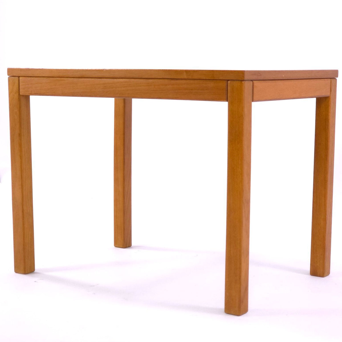 Vintage Vejle Stole Danish Teak Side End Tables Pair Mid Century Modern