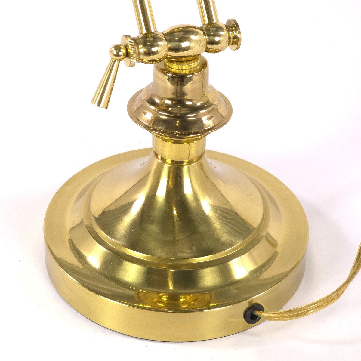 Vintage Adjustable Brass Piano Desk Lamp Articulated Task Light