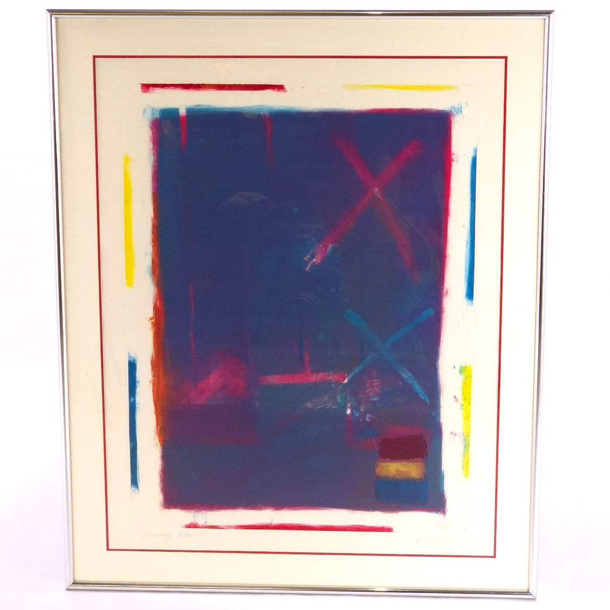 Howard Hersh Drawing Lesson 2 1986 Signed Abstract Monotype Framed