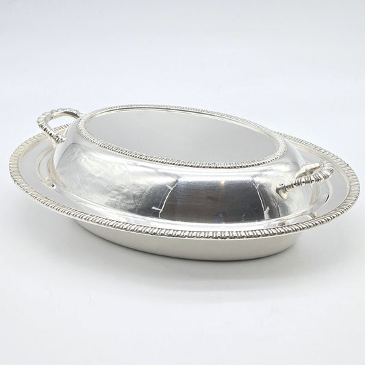Vintage Friedman Silver Co Silverplate Covered Vegetable Dish 3176