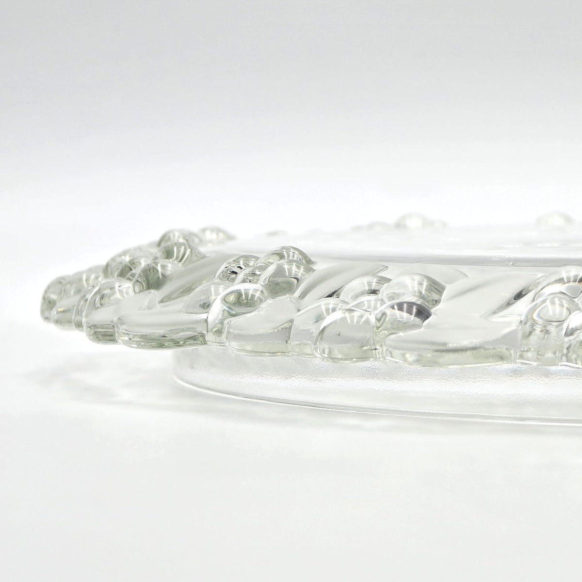 Vintage Mikasa Carmen Crystal Cake Platter 13.5" Walther Glas West Germany