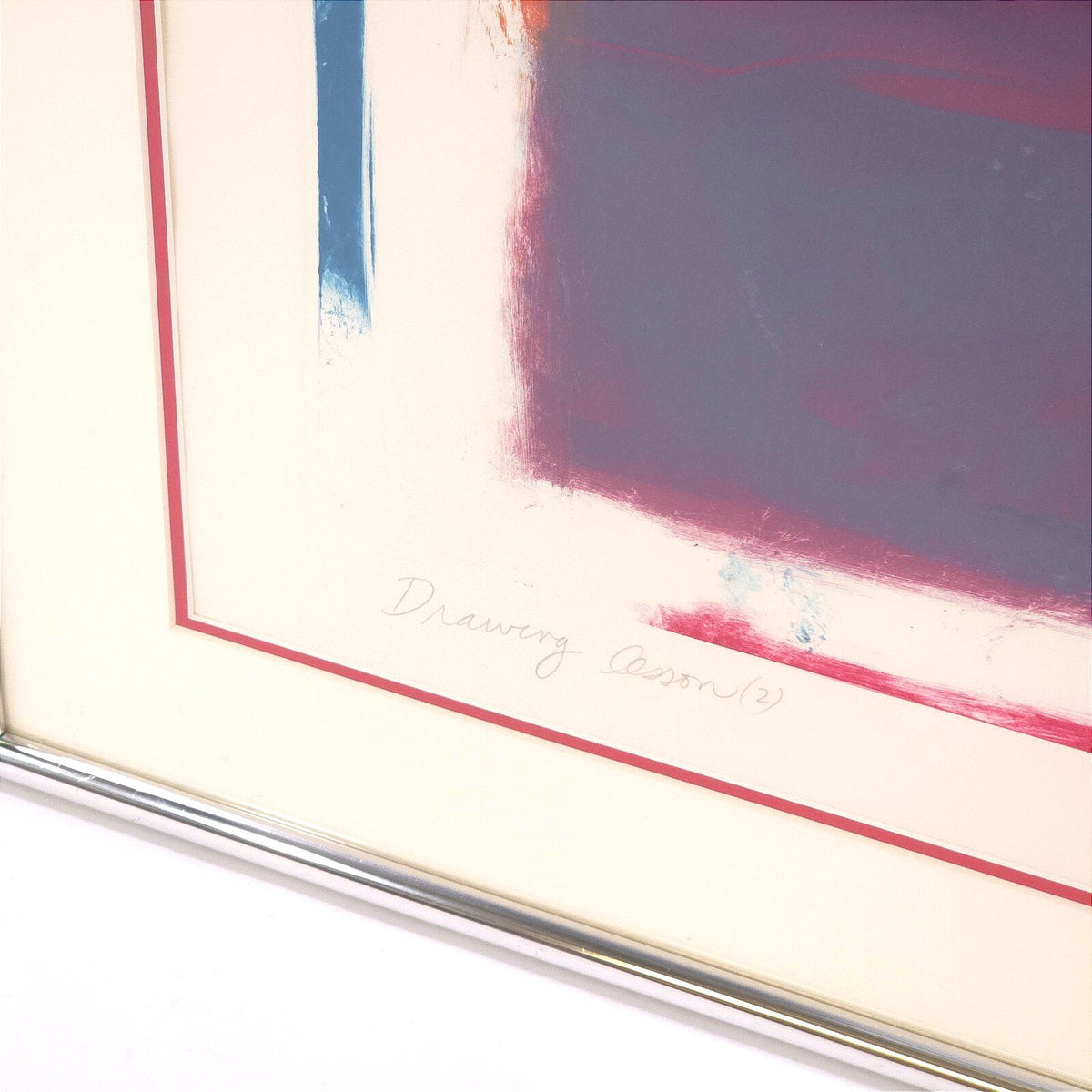Howard Hersh Drawing Lesson 2 1986 Signed Abstract Monotype Framed