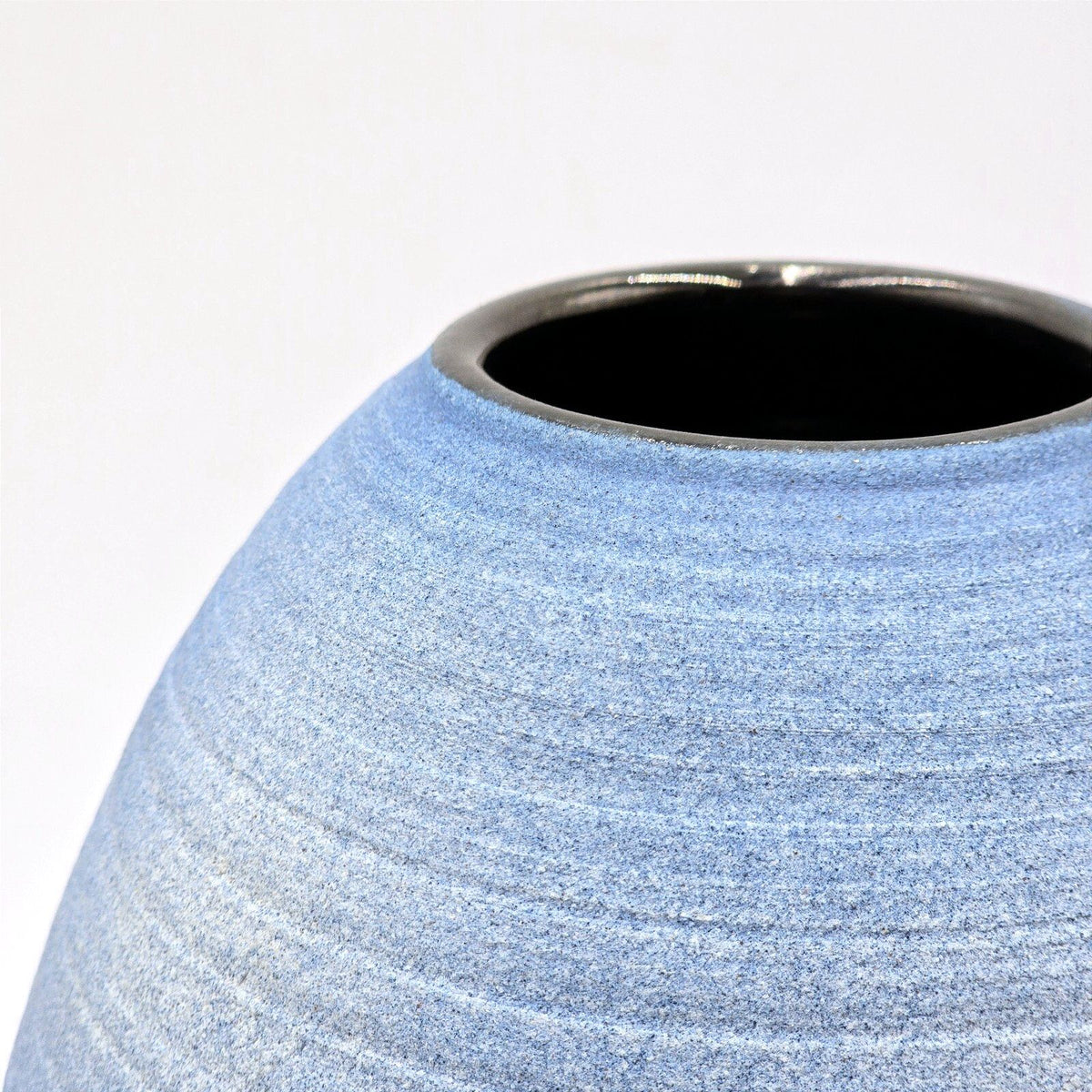 Vintage Alan Snyder Potters Vision Arizona Studio Pottery Blue Vase 9.25"