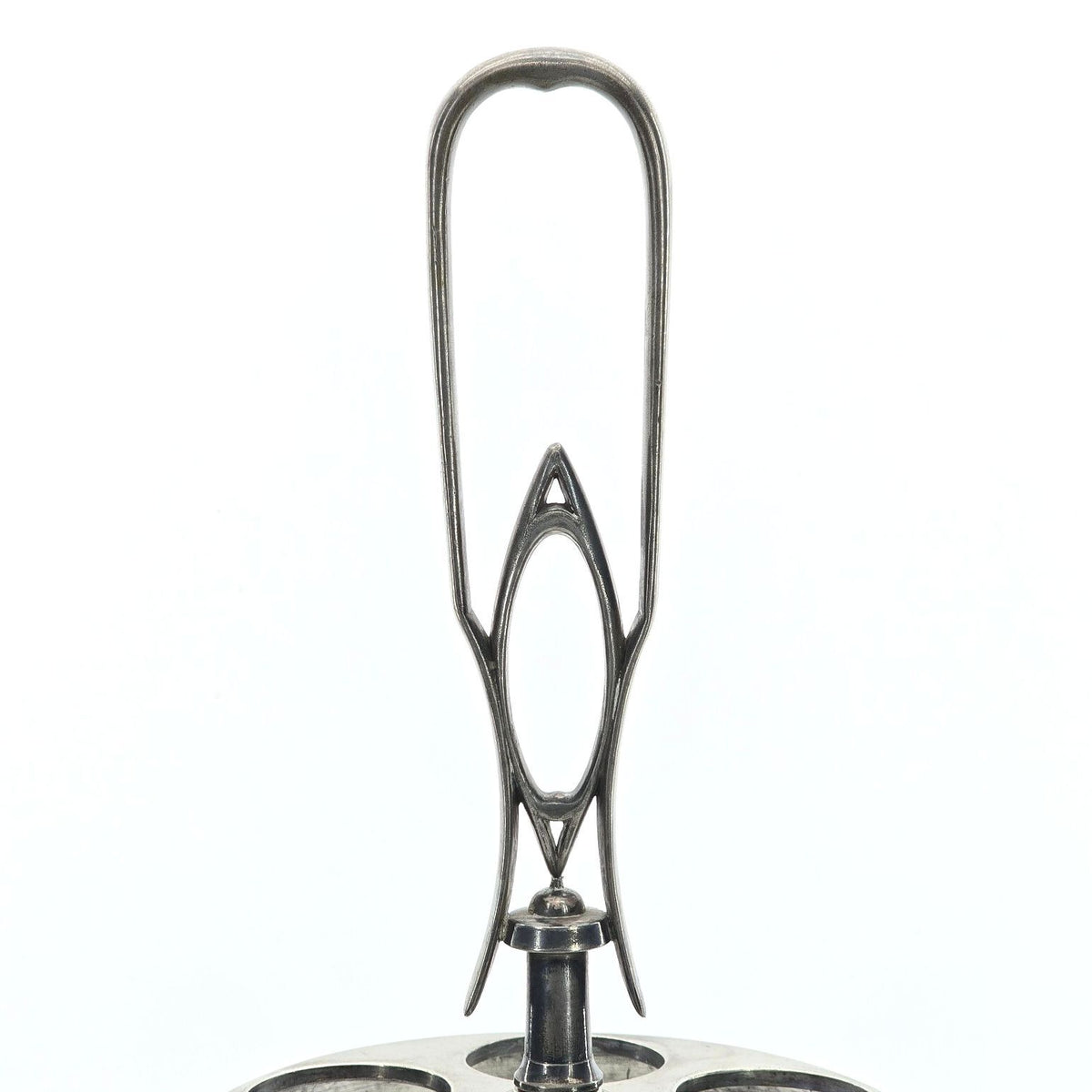Antique Middletown Plate Co Quadruple Silverplate Revolving Cruet Stand