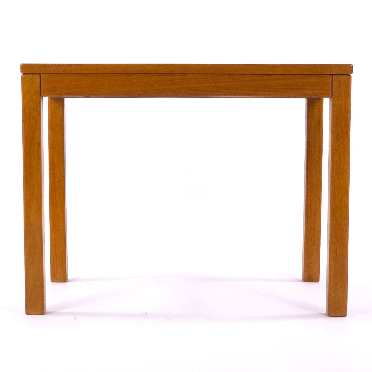 Vintage Vejle Stole Danish Teak Side End Tables Pair Mid Century Modern