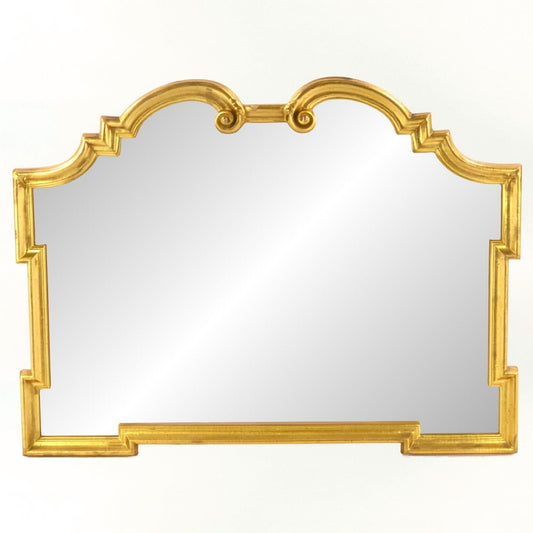 Ethan Allen Italian Gilt Gold Wall Mirror Hollywood Regency Ornate 42 Inch
