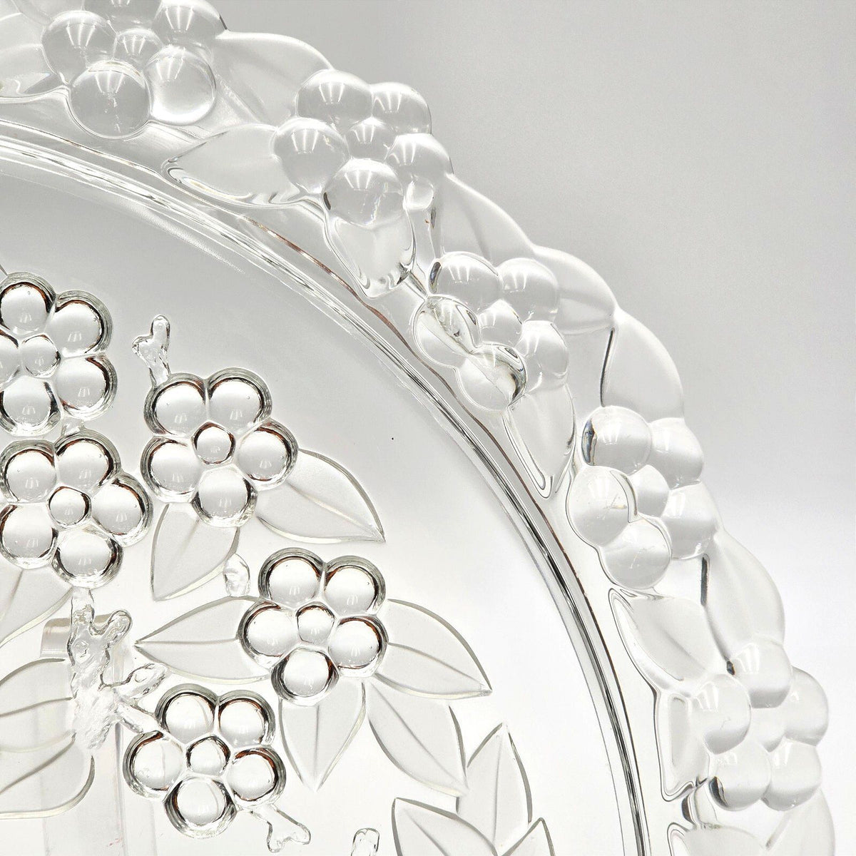 Vintage Mikasa Carmen Crystal Cake Platter 13.5" Walther Glas West Germany