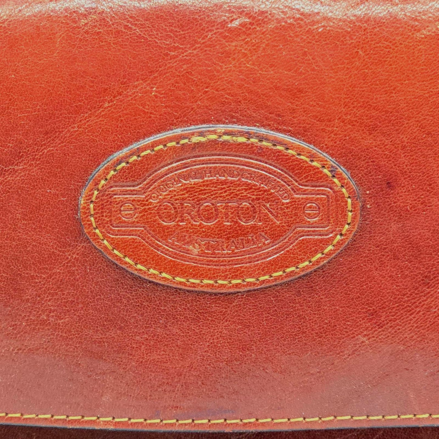 Oroton Leather Messenger Bag