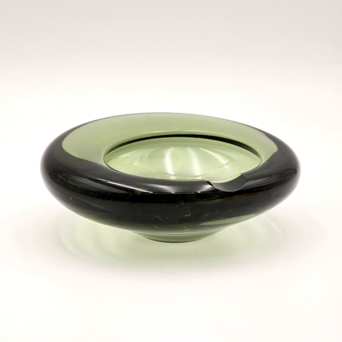 Per Lütken for Holmegaard Modernist Glass Ashtray Bowl (c. 1960s)