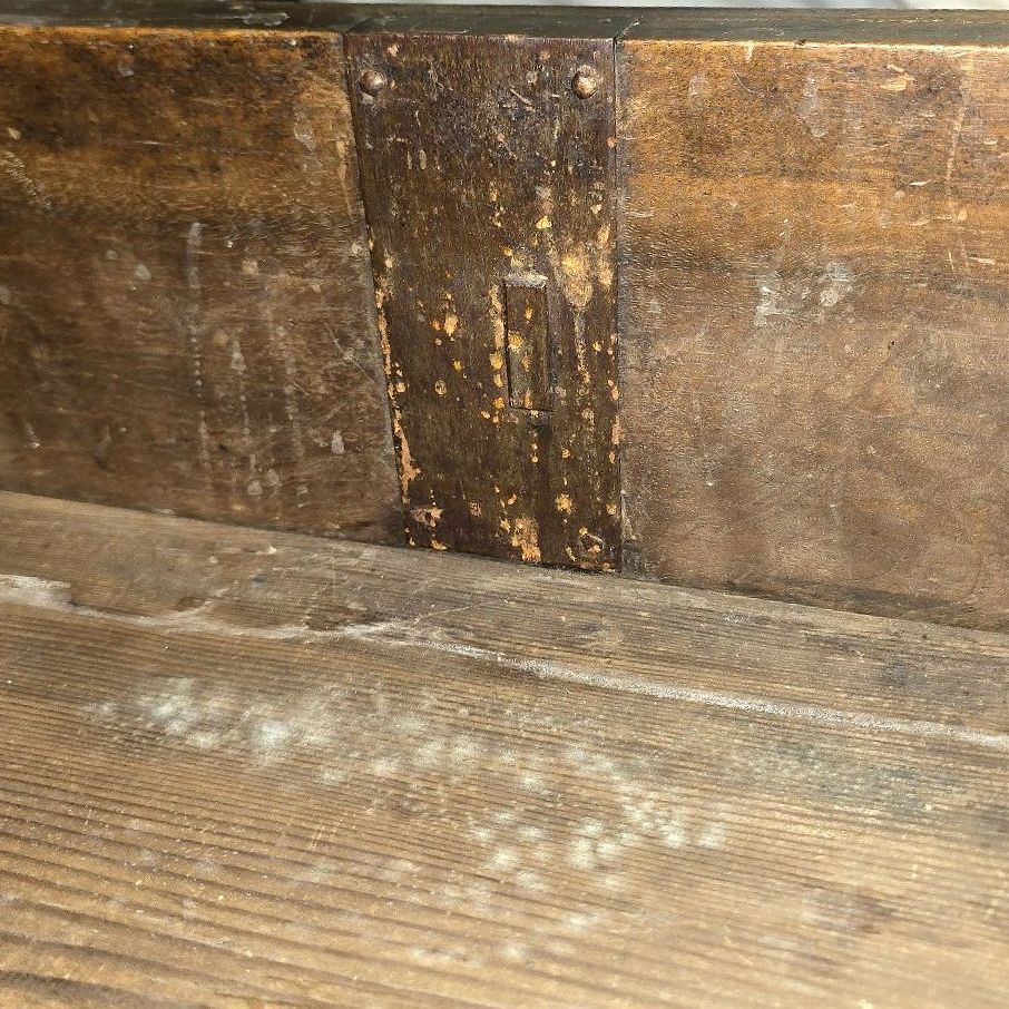Antique French Provincial Walnut Commode Inlaid 3 Drawer Chest Late 18th C
