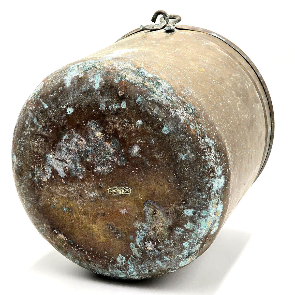 Vintage English Copper Fireside Bucket With Original Patina