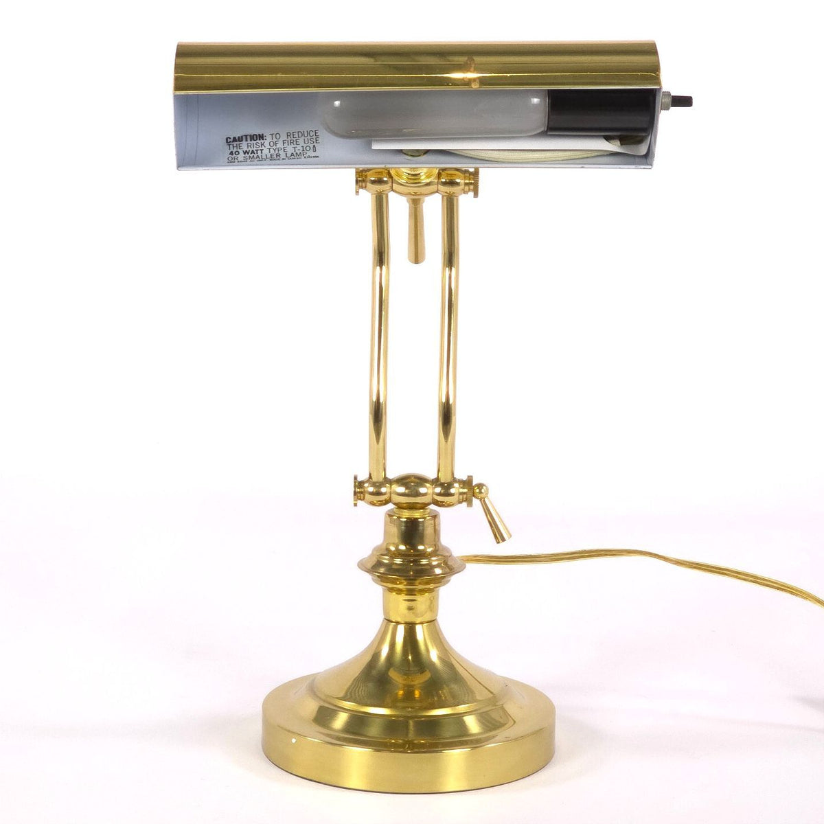 Vintage Adjustable Brass Piano Desk Lamp Articulated Task Light