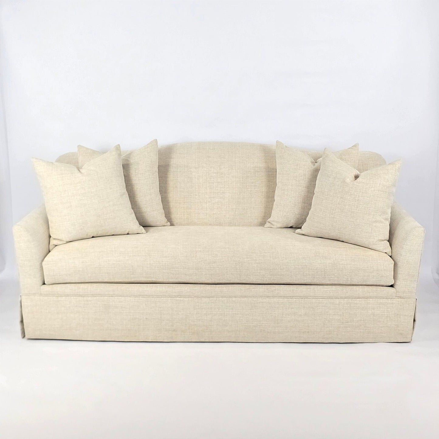 Custom Contemporary Couch with Neutral Upholstery