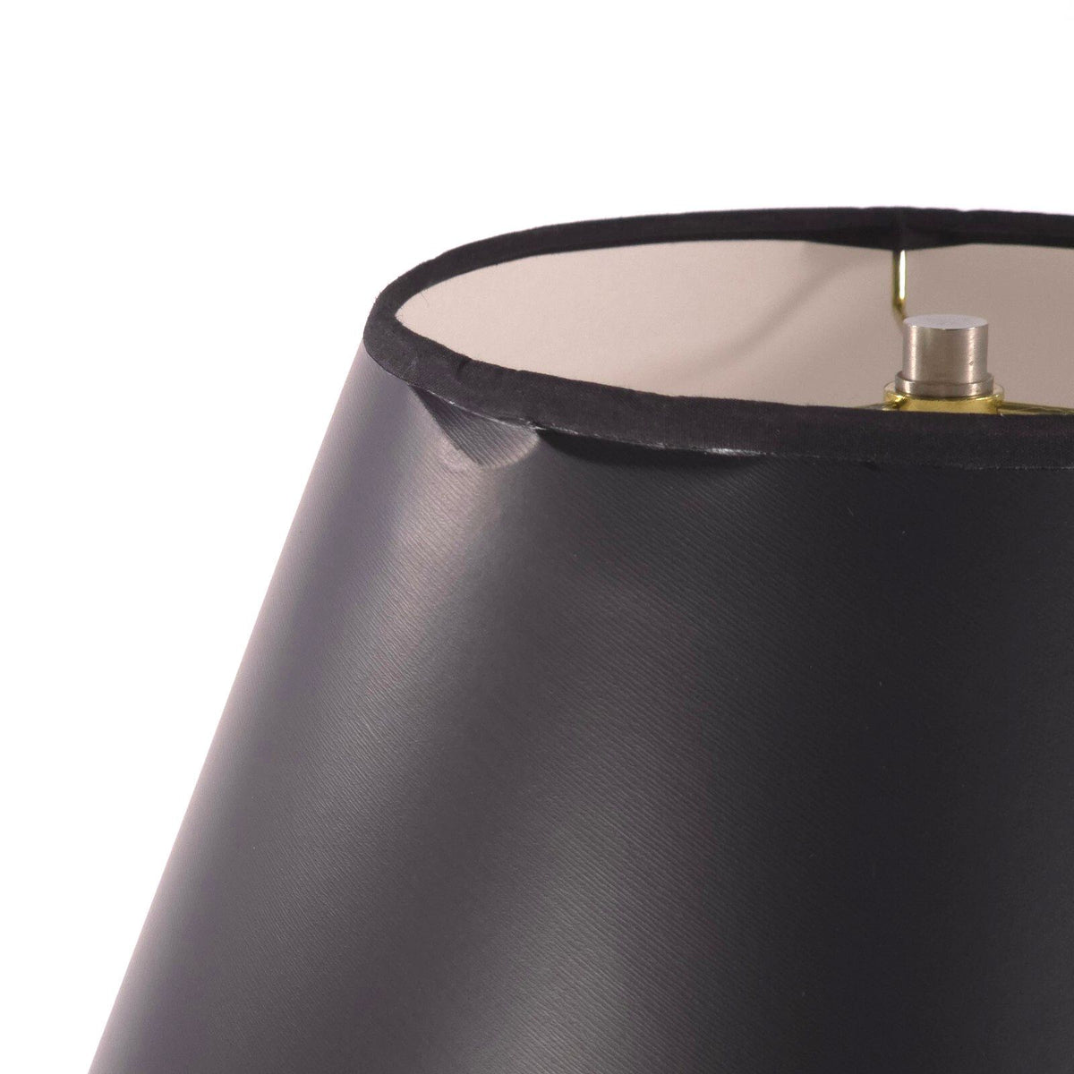 Vintage-Style Bentwood Tripod Table Lamp With Black Shade