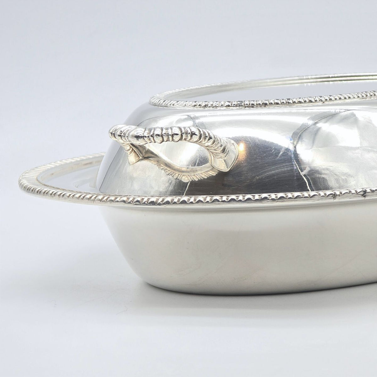 Vintage Friedman Silver Co Silverplate Covered Vegetable Dish 3176