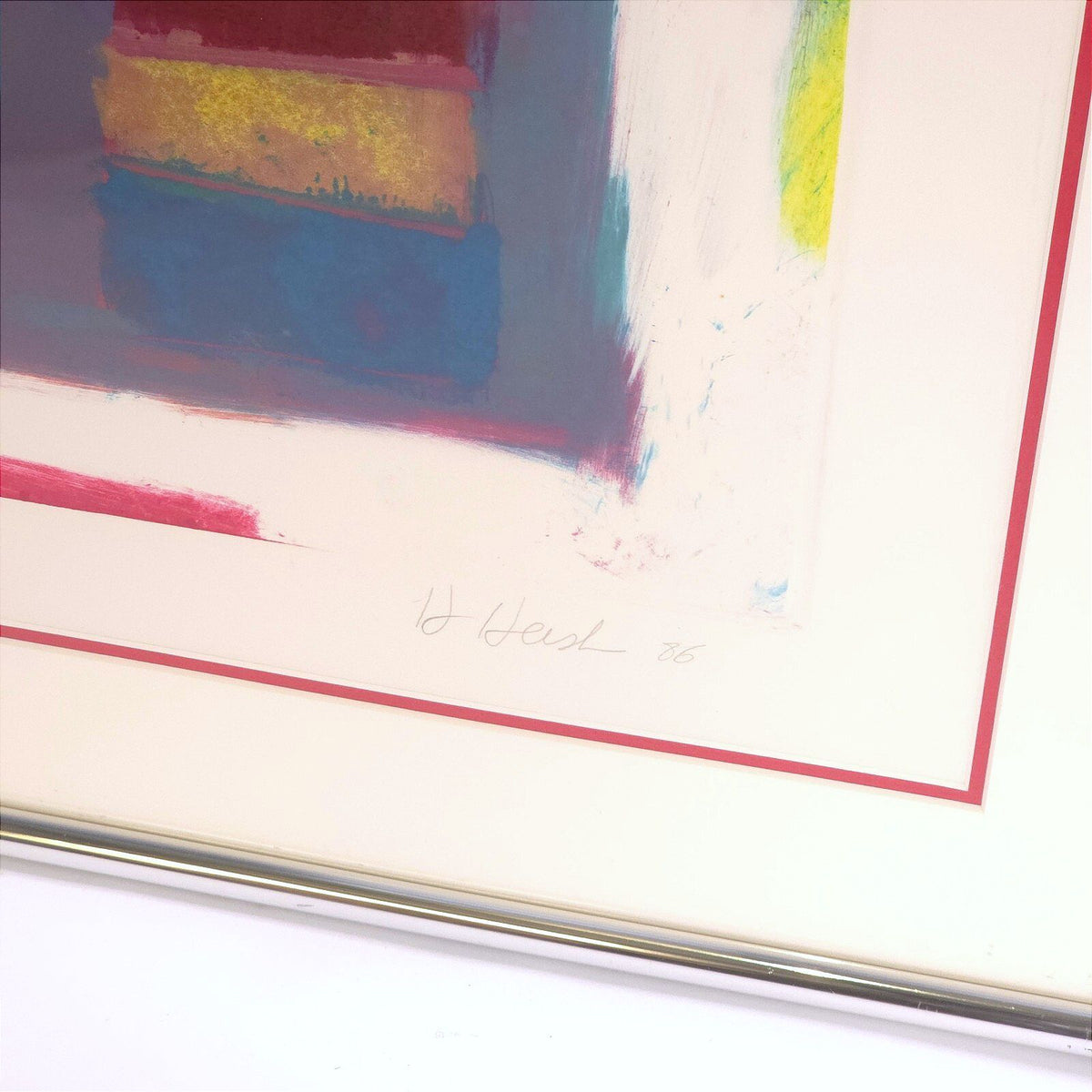 Howard Hersh Drawing Lesson 2 1986 Signed Abstract Monotype Framed