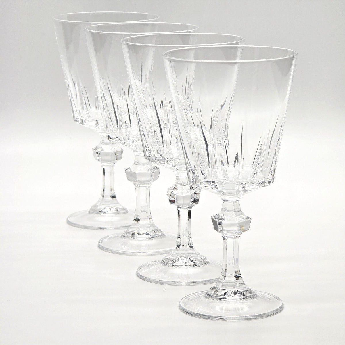 Vintage Princess House Esprit Crystal Wine Glasses Goblets - Set of 4
