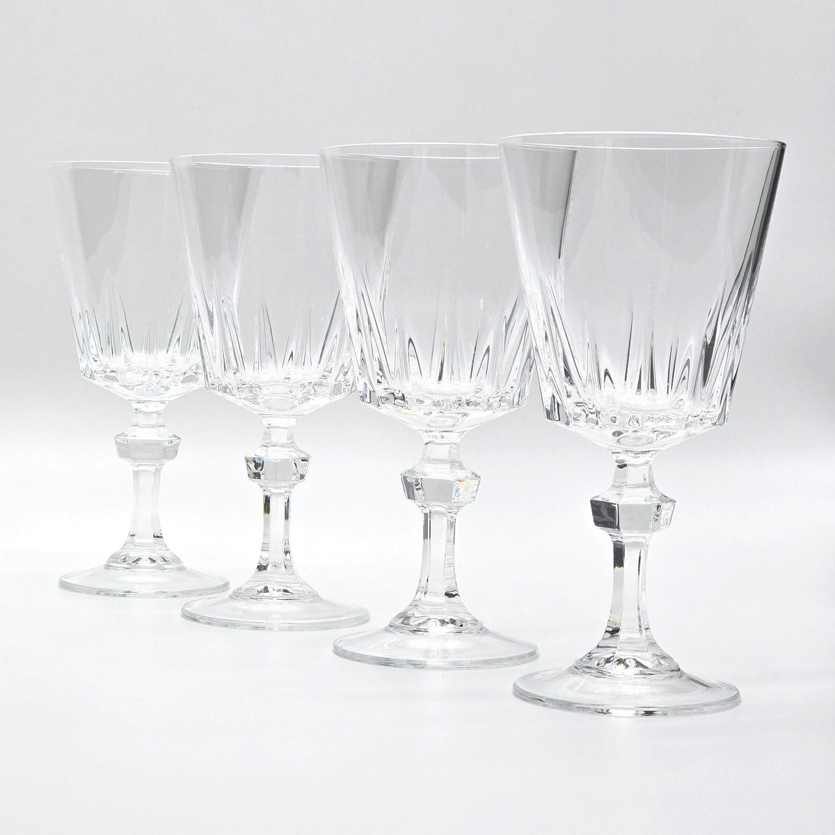 Vintage Princess House Esprit Crystal Wine Glasses Goblets - Set of 4
