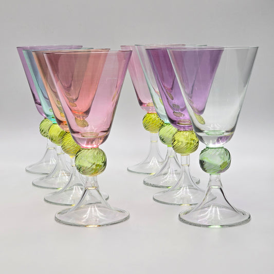 Southern Living at Home "Tango" Hand-Blown Water Glasses — full view