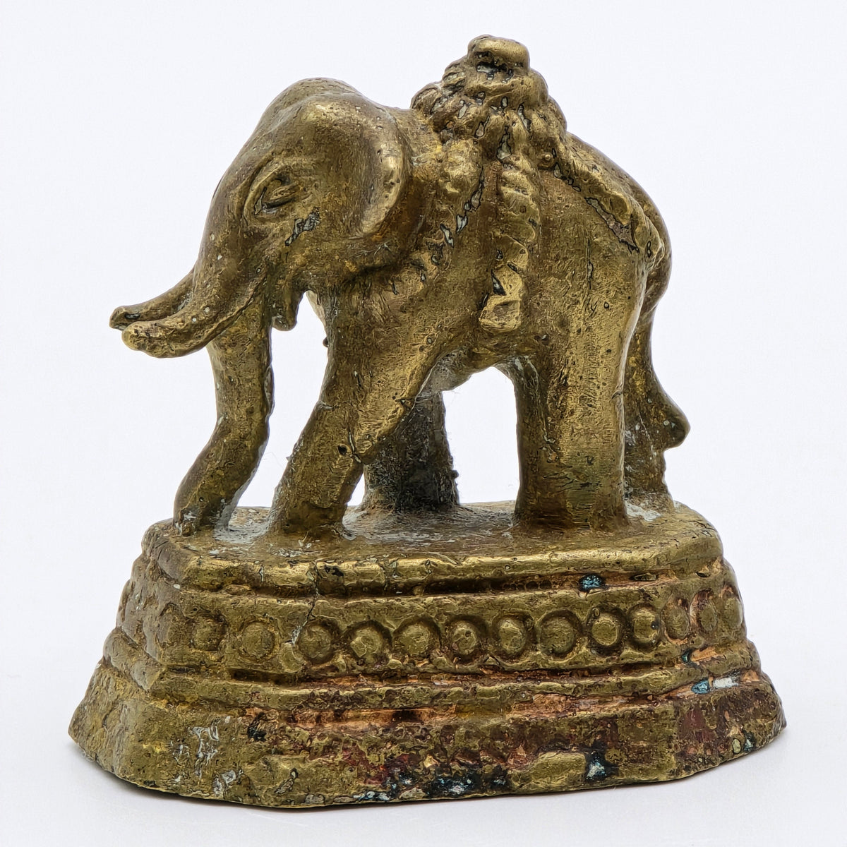 Vintage Brass Elephant Opium Weights — additional view