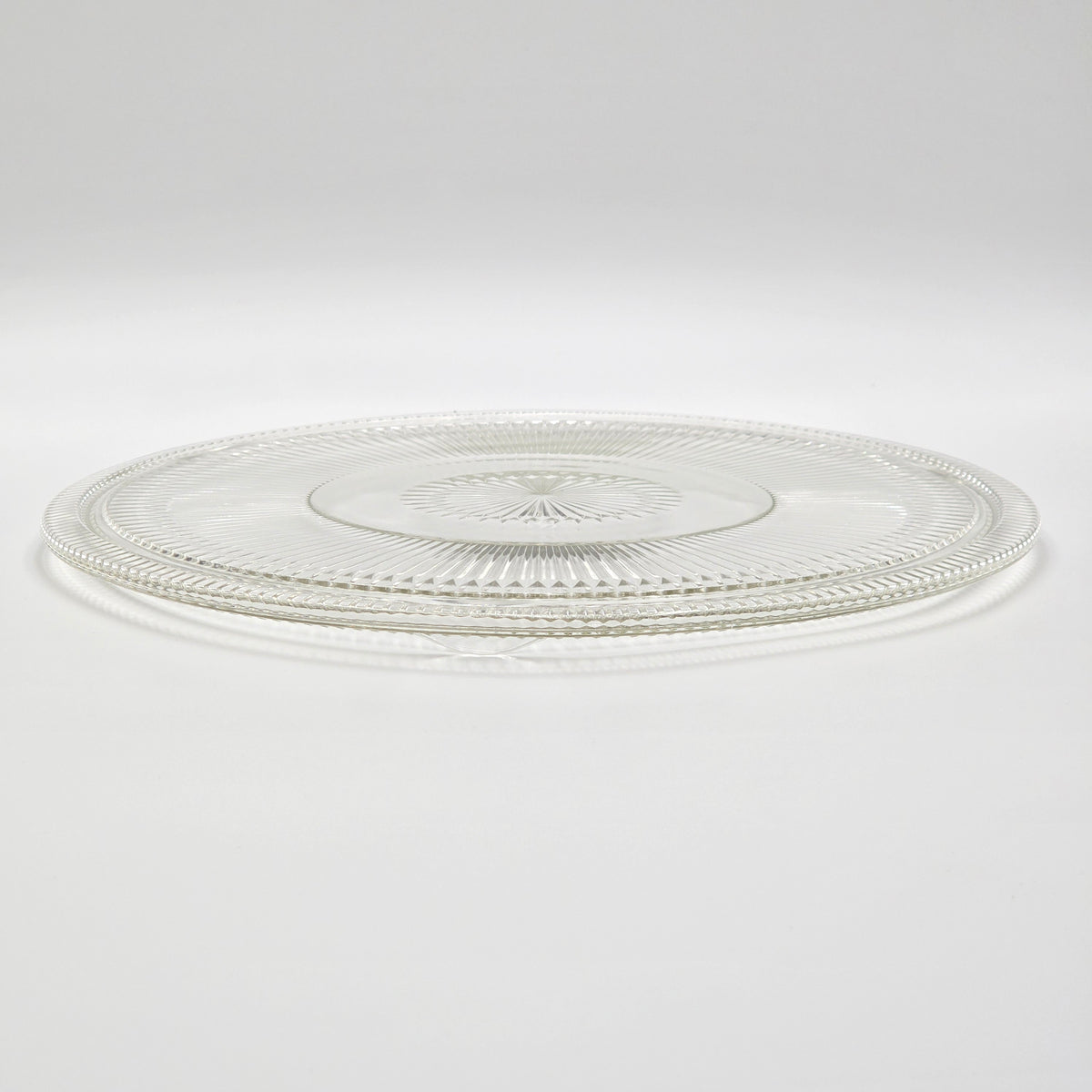 Vintage Jeanette Glass Company Anniversary 12.5" Serving Platter — additional view