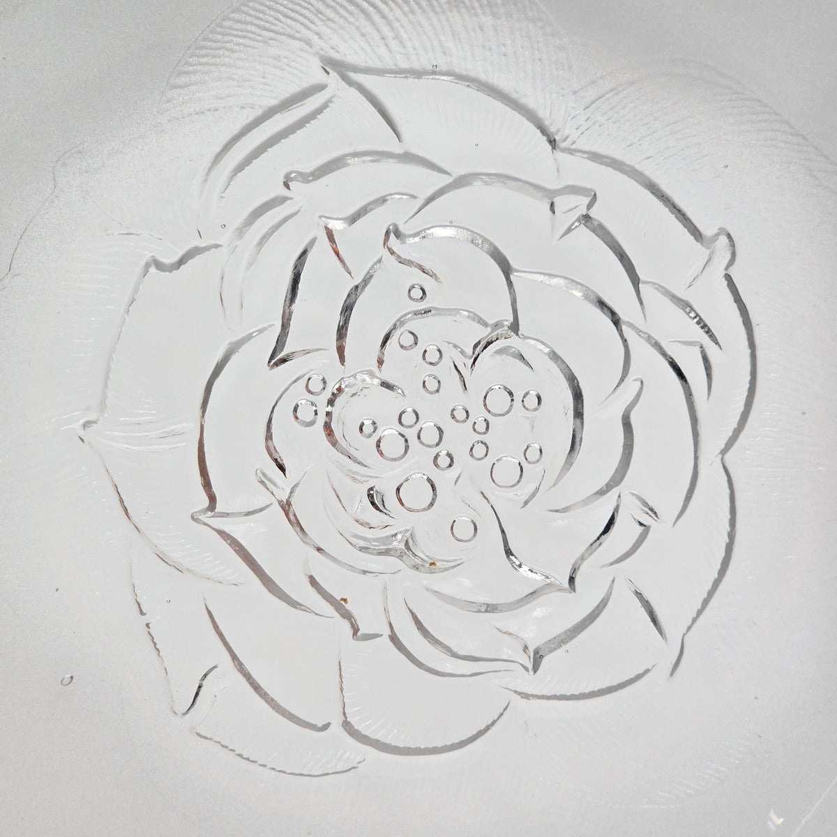 Vintage litalla Villiruuso, Wild Rose, Glass Dish — additional view